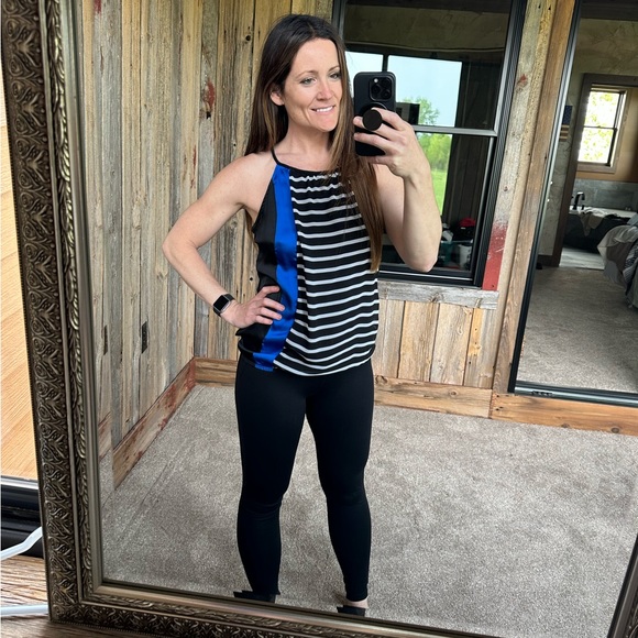 Express color block striped tank. Small - Picture 1 of 4